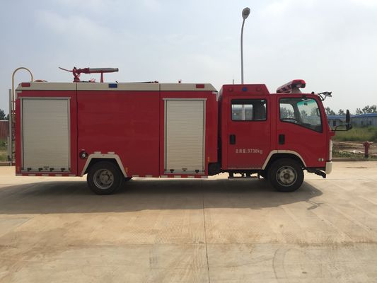 ISUZU Mini Water Tanker Foam Fire Truck 4 Ton 6 Wheel ISO9001 Certification