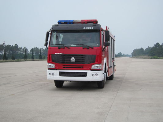 HOWO Fire Rescue Vehicle , Rapid Response Fire Truck Euro 2 Euro 5