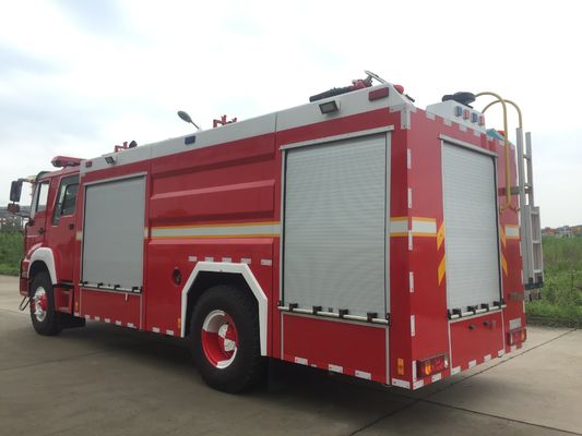 Howo 4X2 Water Foam Fire Engine Truck With Double Cabin Multipurpose