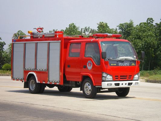 मिनी 120HP 6 पहिया ISUZU 2000L पानी और फोम टैंक अग्निशमन इंजन