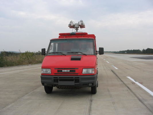 अग्निशमन के लिए IVECO 95KW मिनी ट्रक फायर ट्रक 4x2 लाल रंग