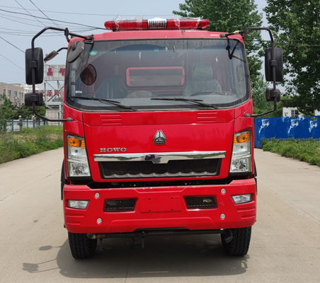 अग्निशमन के लिए HOWO 118KW वाटर रेस्क्यू फायर ट्रक 4x2 9000L